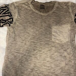 Gray Victoria’s Secret Pink, T-Shirt with Pocket and Sleeve Design